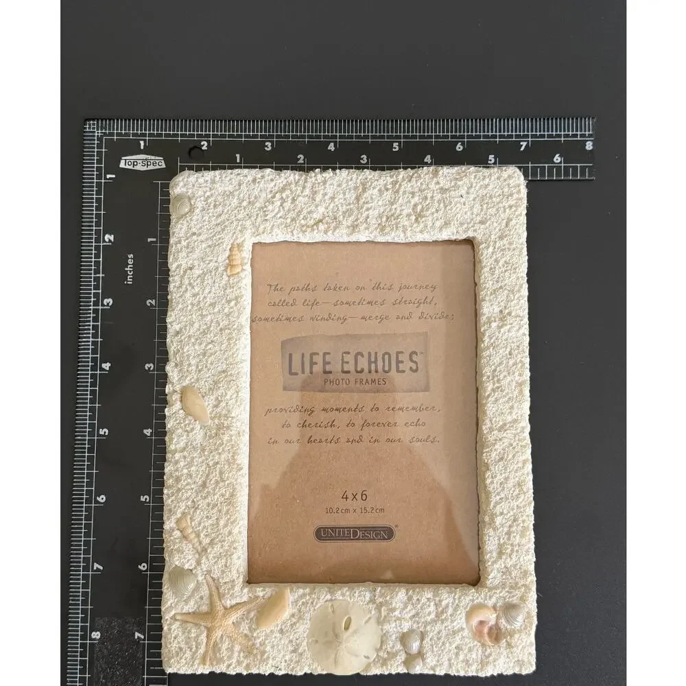 Vintage Seashell Beach Photo Frame 4